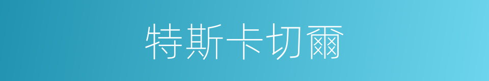 特斯卡切爾的同義詞