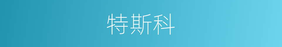 特斯科的同义词