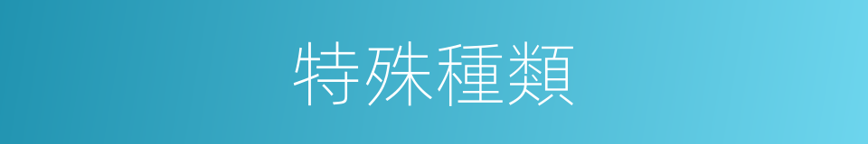 特殊種類的同義詞