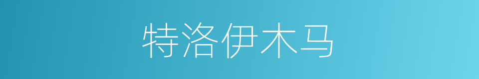 特洛伊木马的意思