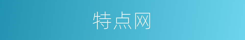 特点网的同义词