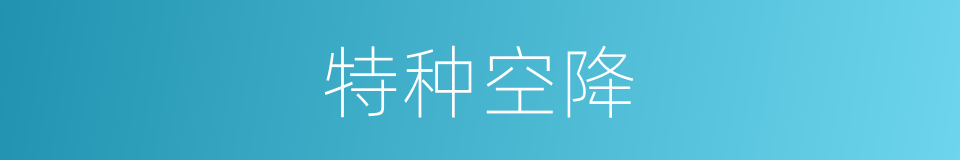 特种空降的同义词