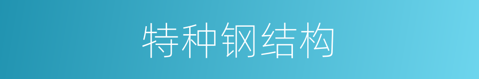 特种钢结构的同义词