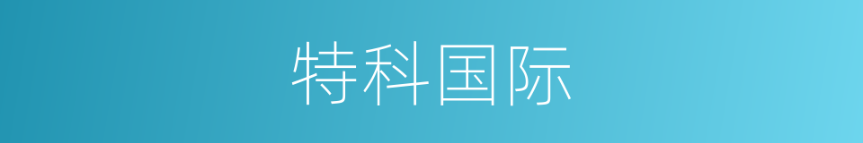 特科国际的同义词