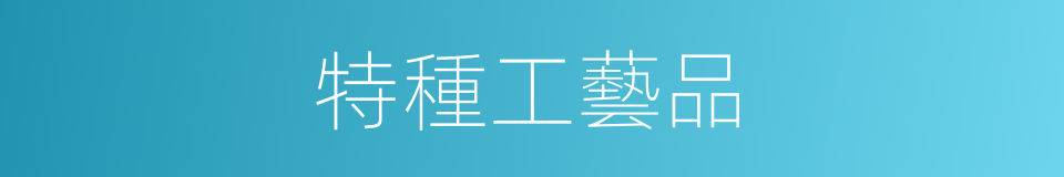 特種工藝品的同義詞