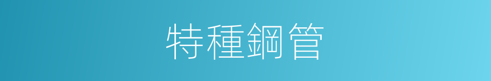 特種鋼管的同義詞