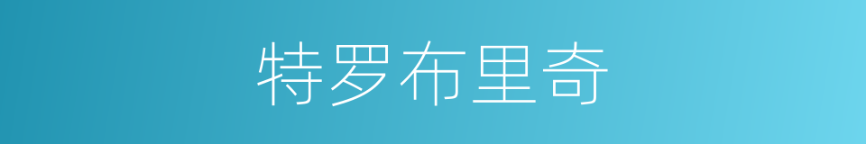 特罗布里奇的同义词