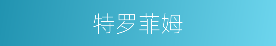 特罗菲姆的同义词