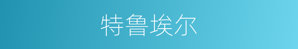 特鲁埃尔的同义词