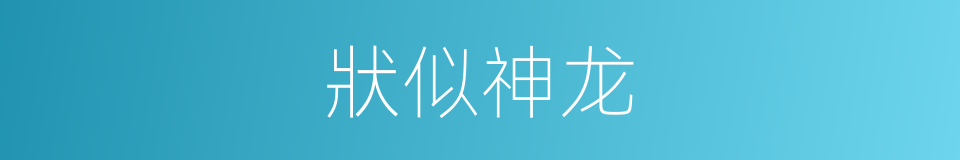 狀似神龙的同義詞