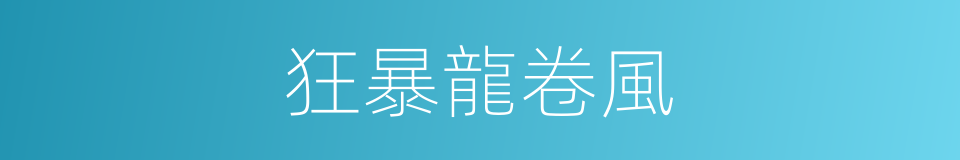 狂暴龍卷風的同義詞