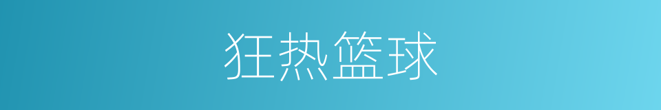 狂热篮球的同义词