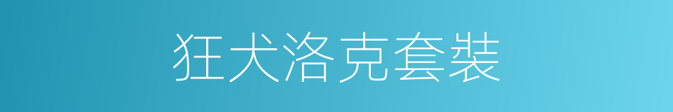 狂犬洛克套裝的同義詞