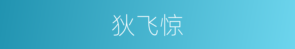 狄飞惊的同义词