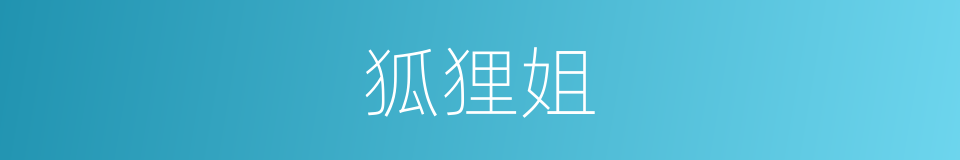 狐狸姐的同义词