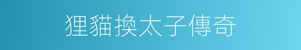 狸貓換太子傳奇的同義詞