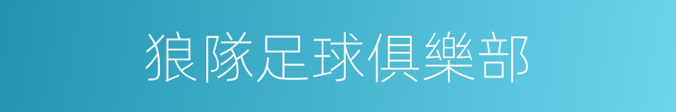 狼隊足球俱樂部的同義詞