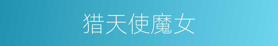 猎天使魔女的同义词