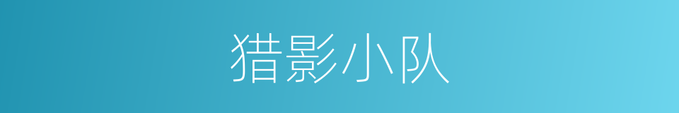 猎影小队的同义词