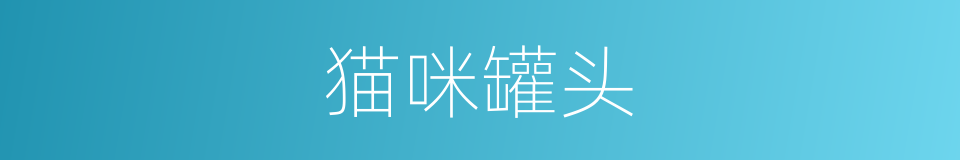 猫咪罐头的同义词