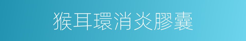 猴耳環消炎膠囊的同義詞