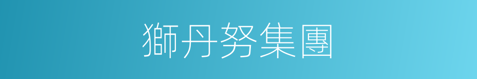 獅丹努集團的同義詞