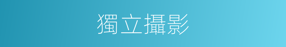 獨立攝影的同義詞