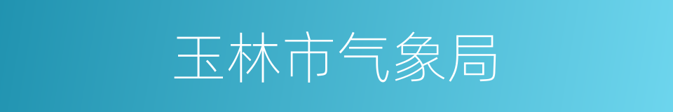 玉林市气象局的同义词