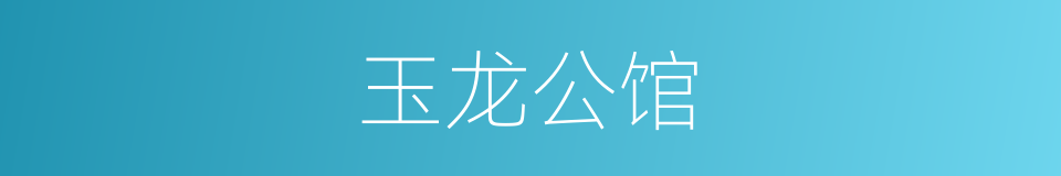 玉龙公馆的同义词