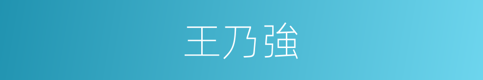 王乃強的同義詞