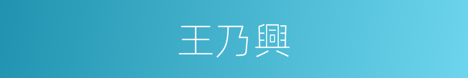 王乃興的同義詞