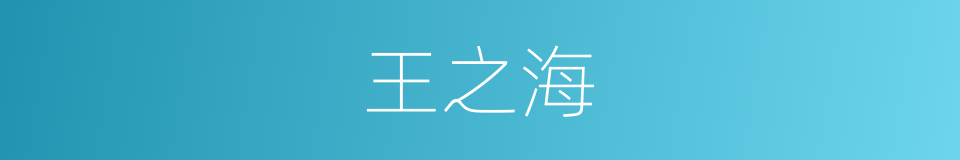 王之海的同义词