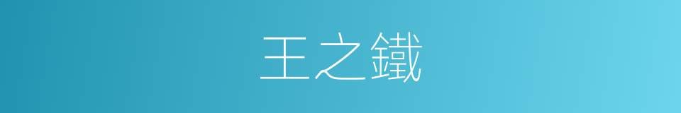 王之鐵的同義詞
