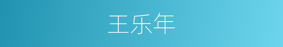 王乐年的同义词