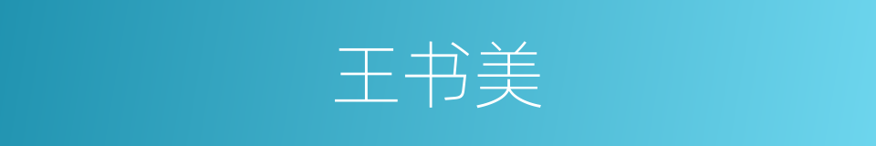 王书美的同义词