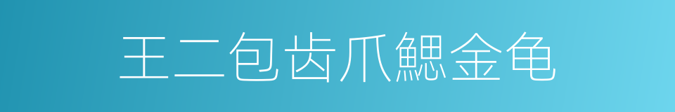 王二包齿爪鰓金龟的同義詞
