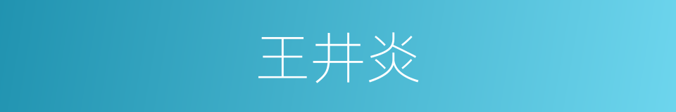 王井炎的同义词