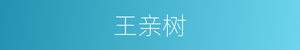 王亲树的同义词