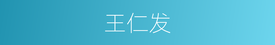 王仁发的同义词