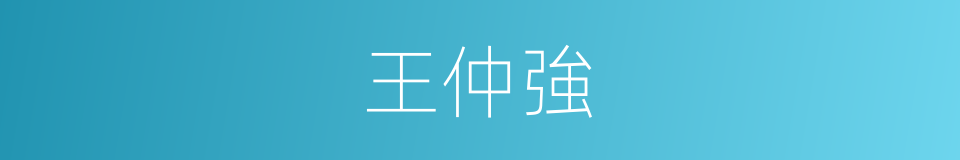 王仲強的同義詞