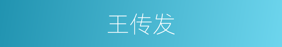 王传发的同义词