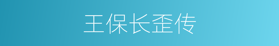 王保长歪传的同义词