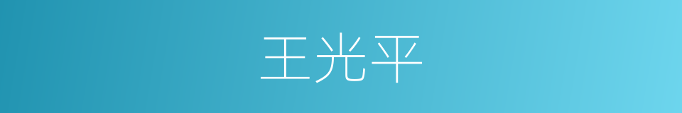 王光平的同义词