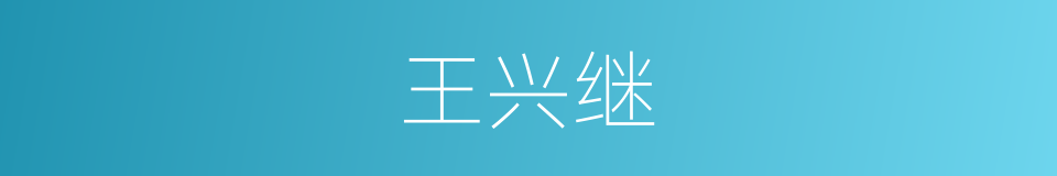 王兴继的同义词