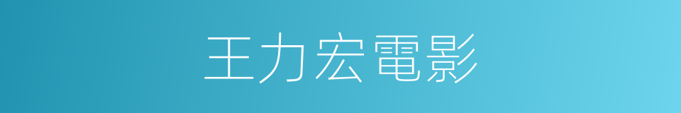 王力宏電影的同義詞