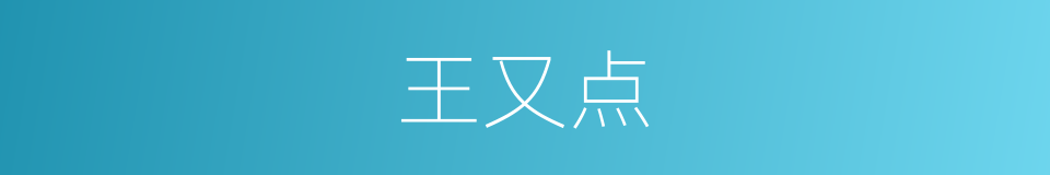 王又点的同义词