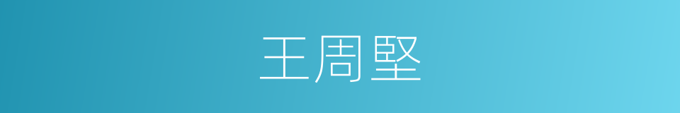 王周堅的同義詞