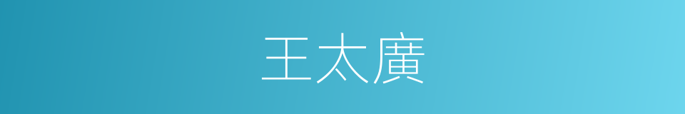 王太廣的同義詞