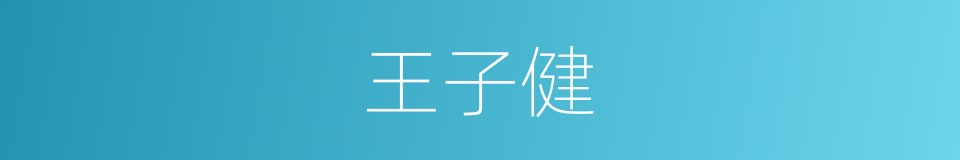 王子健的同义词