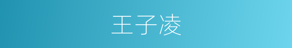 王子凌的同义词